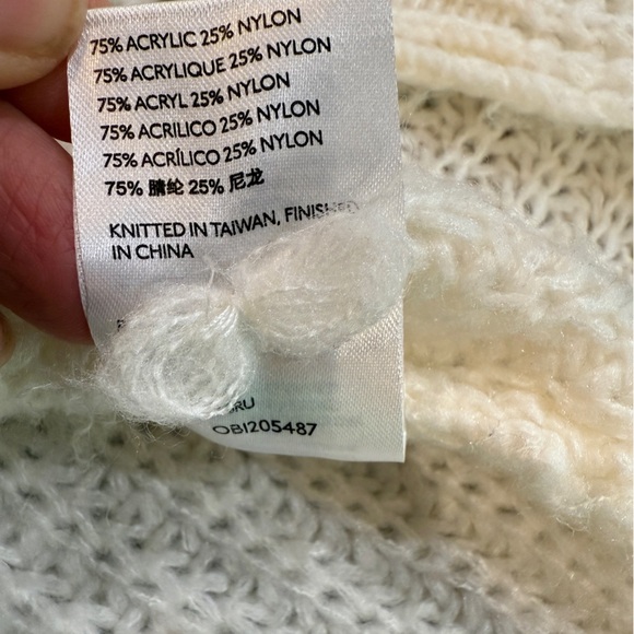 Women’s ANTHROPOLOGIE PILCRO Devenne Pointelle Knit Sweater oversized Size Small - Picture 9 of 9